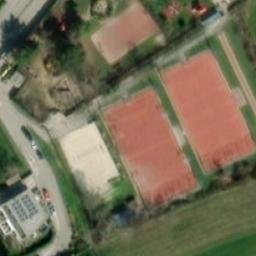 Sand Volleyball Court — aerial view