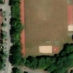 Sand Volleyball Court — aerial view