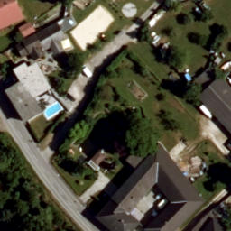 Sand Volleyball Court — aerial view