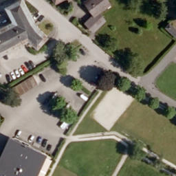 Sand Volleyball Court — aerial view