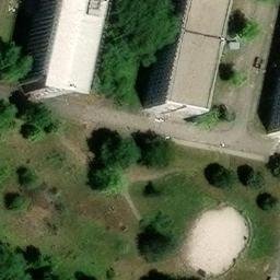 Sand Volleyball Court — aerial view