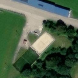 Sand Volleyball Court — aerial view
