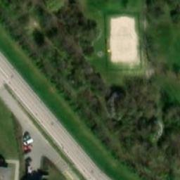 Sand Volleyball Court — aerial view