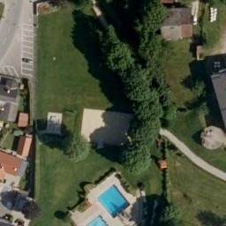 Sand Volleyball Court — aerial view