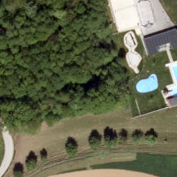 Sand Volleyball Court — aerial view