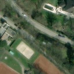 Sand Volleyball Court — aerial view