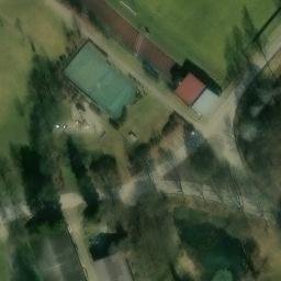 Sand Volleyball Court — aerial view