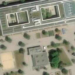 Sand Volleyball Court — aerial view