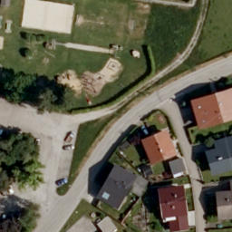 Sand Volleyball Court — aerial view