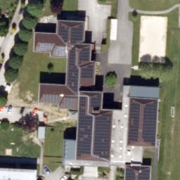Sand Volleyball Court — aerial view