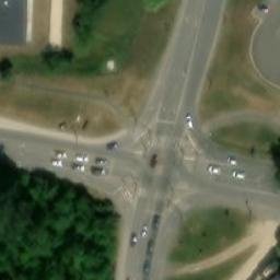 Sand Volleyball Court — aerial view