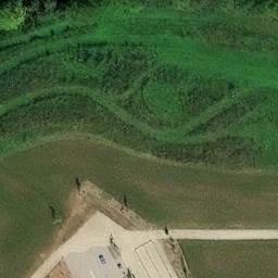 Grass Volleyball Court — aerial view