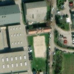 Sand Volleyball Court — aerial view