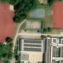 Sand Volleyball Court — aerial view