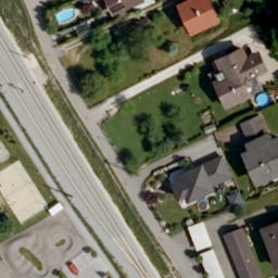 Sand Volleyball Court — aerial view