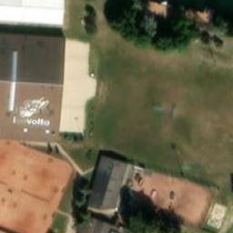 Sand Volleyball Court — aerial view