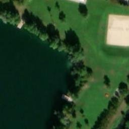 Sand Volleyball Court — aerial view