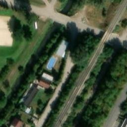 Sand Volleyball Court — aerial view