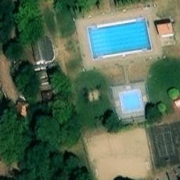 Sand Volleyball Court — aerial view