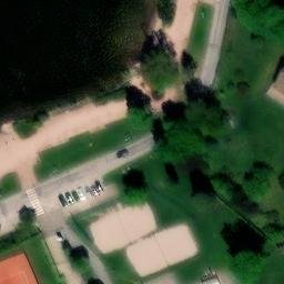 Terrain de Volley Philippe David — aerial view