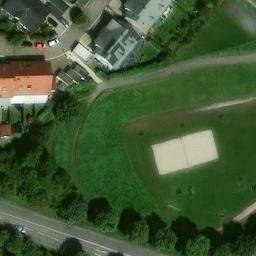 Sand Volleyball Court in Villingen-Schwenningen, Baden-Württemberg — aerial view