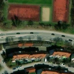 Sand Volleyball Court, Villingen-Schwenningen — aerial view