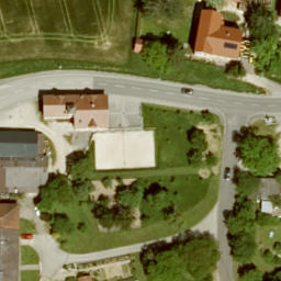 Sand Volleyball Court — aerial view