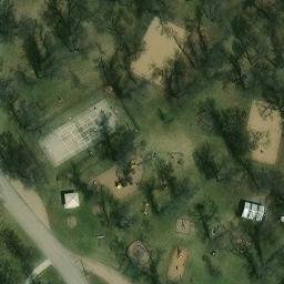 Velva Beach Volleyball Court — aerial view
