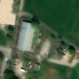 Grass Volleyball Court, March — aerial view