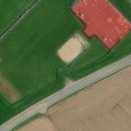 Sand Volleyball Court — aerial view