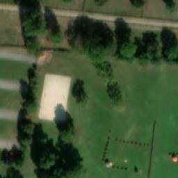Sand Volleyball Court — aerial view