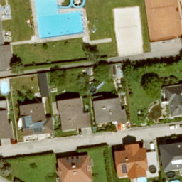 Sand Volleyball Court — aerial view