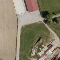 Sand Volleyball Court — aerial view