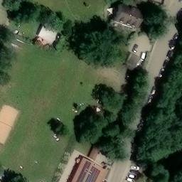 Sand Volleyball Court — aerial view