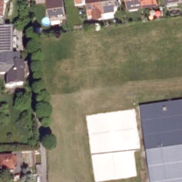Sand Volleyball Court — aerial view