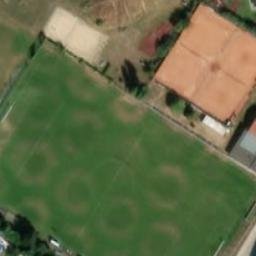 Sand Volleyball Court — aerial view