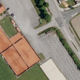 Sand Volleyball Court — aerial view