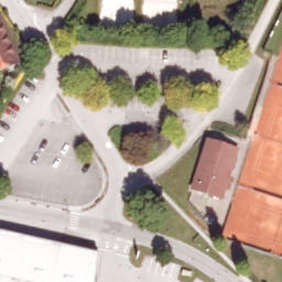Sand Volleyball Court — aerial view