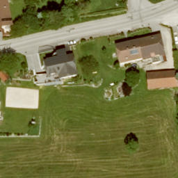 Sand Volleyball Court — aerial view