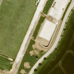 Sand Volleyball Court — aerial view