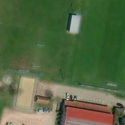 Sand Volleyball Court, Bad Dürrheim — aerial view