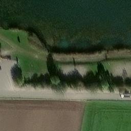 Sand Volleyball Court in Ennetach, Baden-Württemberg — aerial view