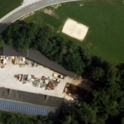 Sand Volleyball Court — aerial view