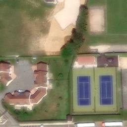 Terrain de Beach-Volley - Beach-Handball — aerial view