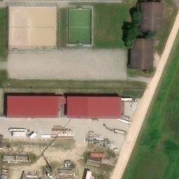 Sand Volleyball Court, Merdingen — aerial view