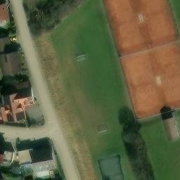 Sand Volleyball Court — aerial view