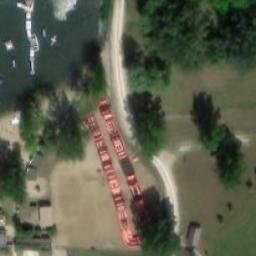 Strandröplabda pálya — aerial view