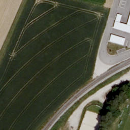 Sand Volleyball Court — aerial view