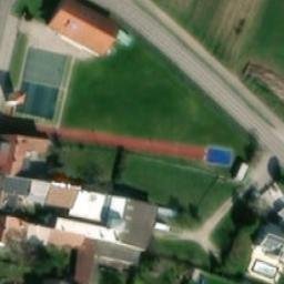 Sand Volleyball Court — aerial view