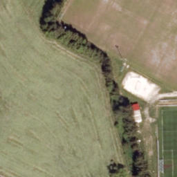Sand Volleyball Court — aerial view